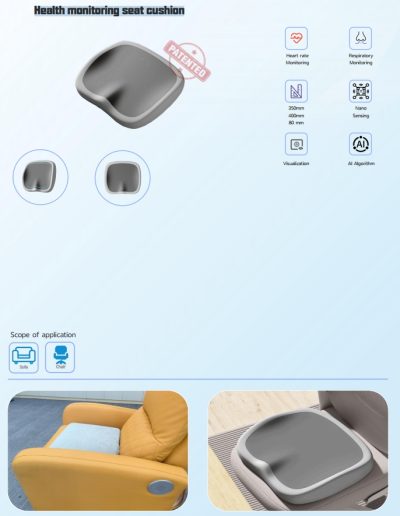 Health monitoring seat cushion
